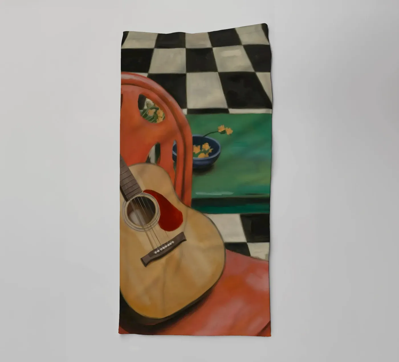 Harmony Through Strings towel by Mystic Grain