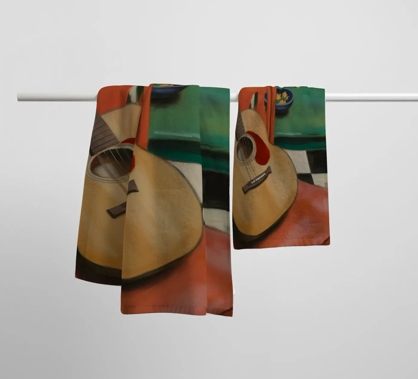 Harmony Through Strings towel by Mystic Grain