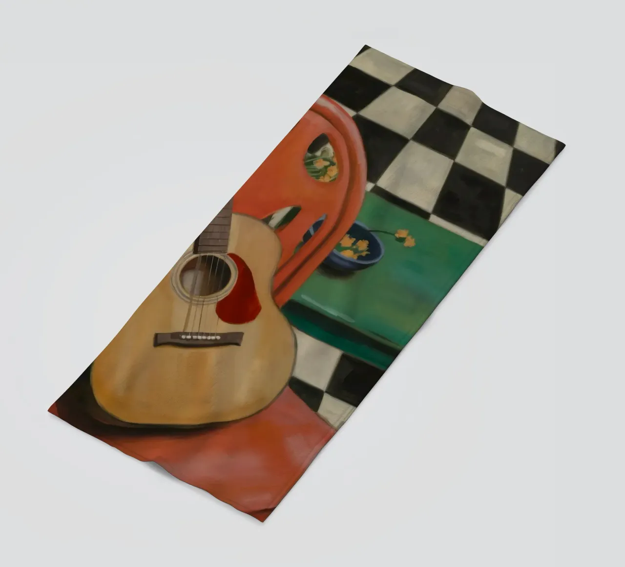 Harmony Through Strings beach towel by Mystic Grain