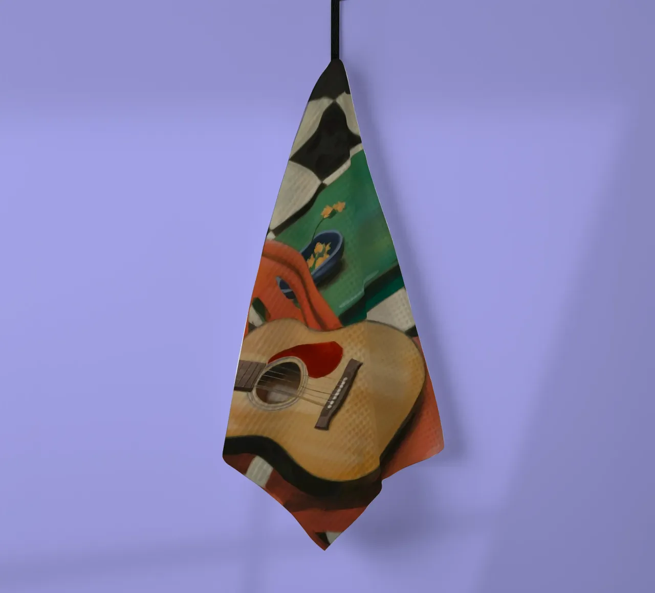 Harmony Through Strings tea towel by Mystic Grain