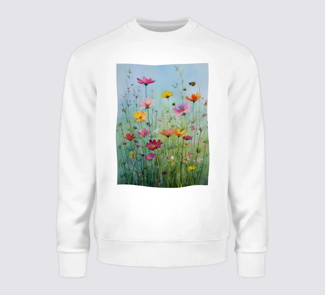 Summer meadow in bloom B felpa da Mateo