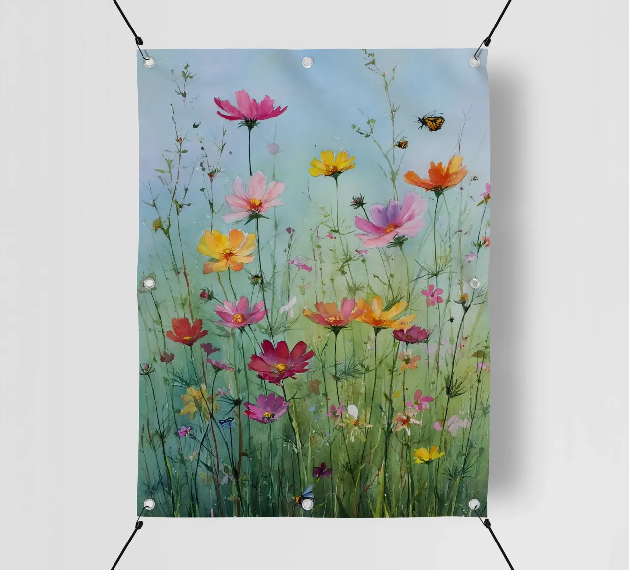 Summer meadow in bloom B telo in pvc da Mateo