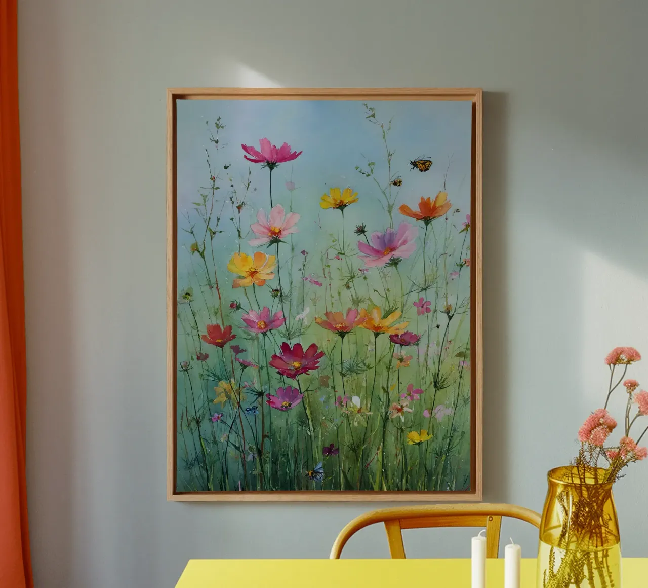 Summer meadow in bloom B tela con Cornice a cassetta da Mateo