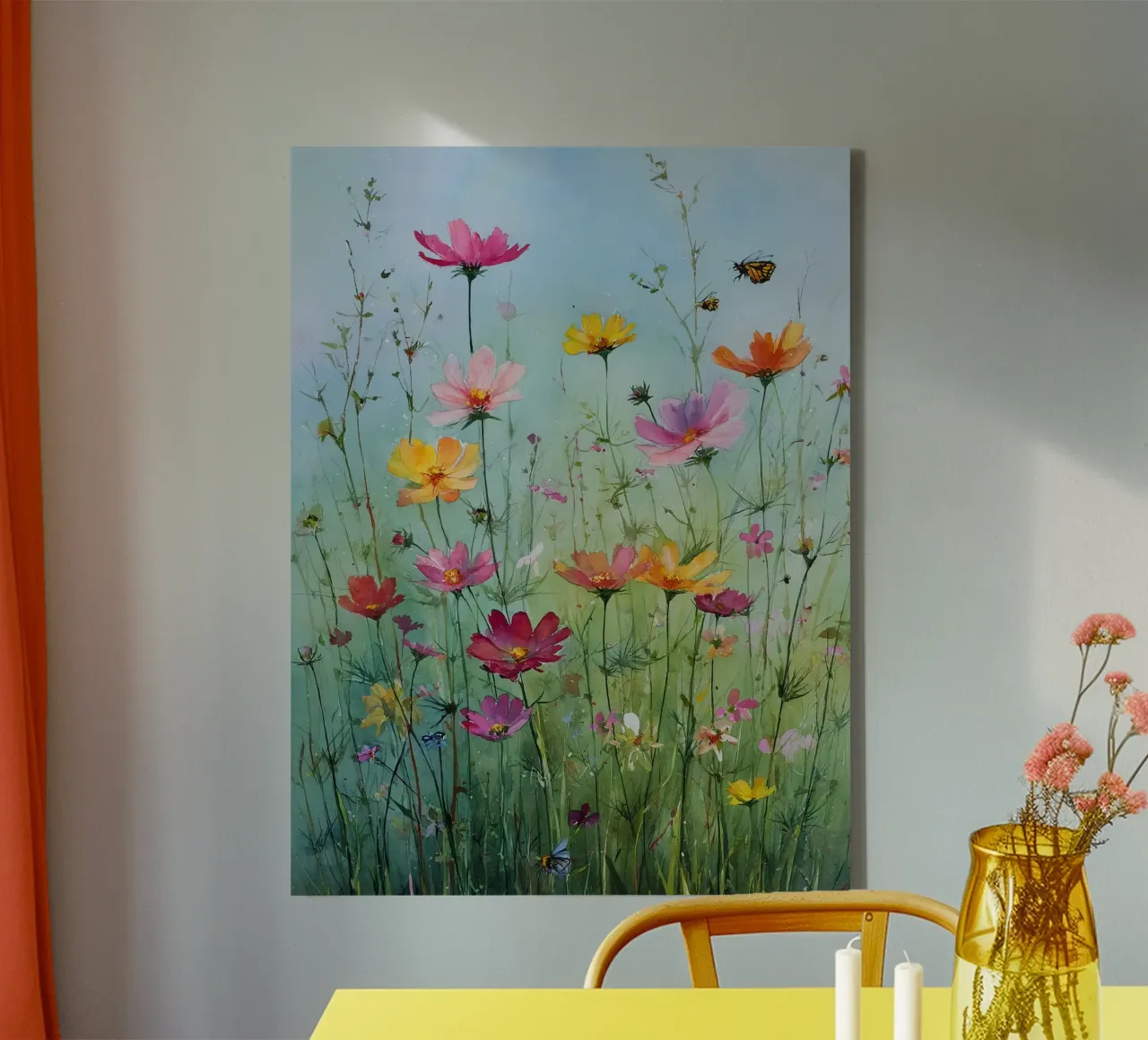 Summer meadow in bloom B tela con Cornice a cassetta da Mateo