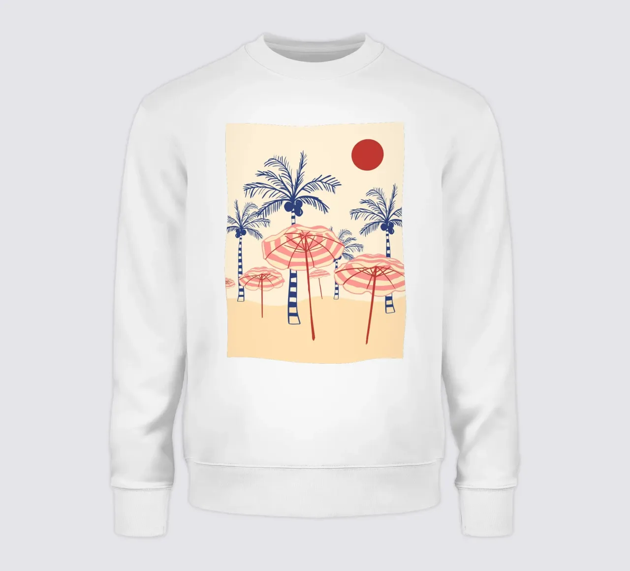 Spiaggia estiva retrò felpa da EDMPROJECT