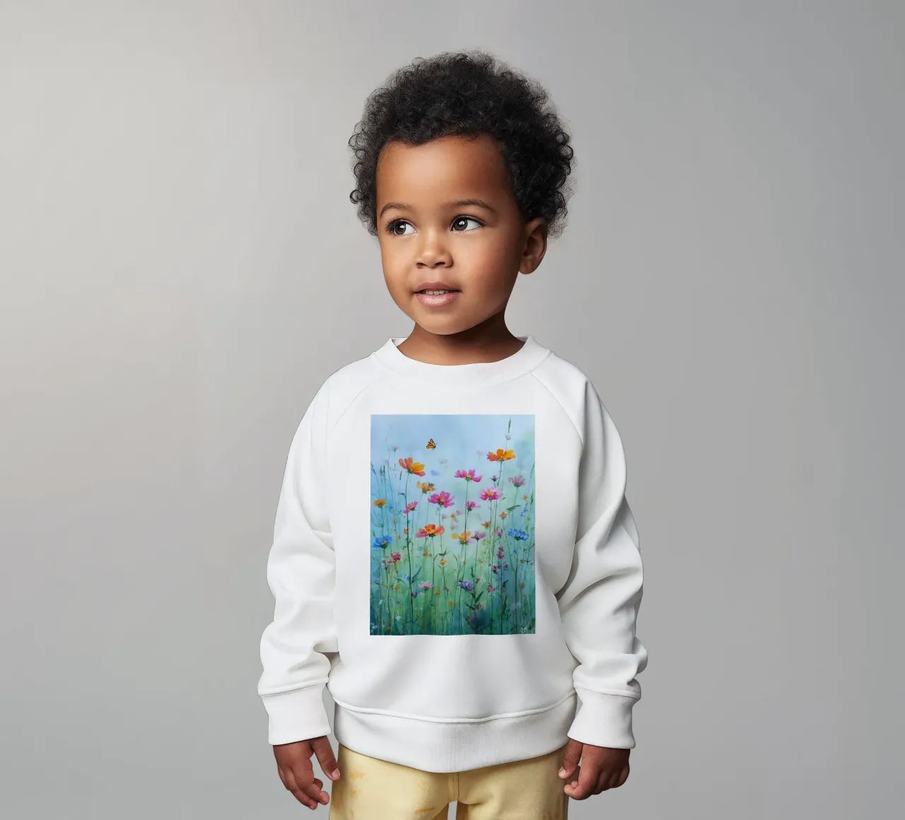 Summer meadow in bloom C felpa neonato da Mateo