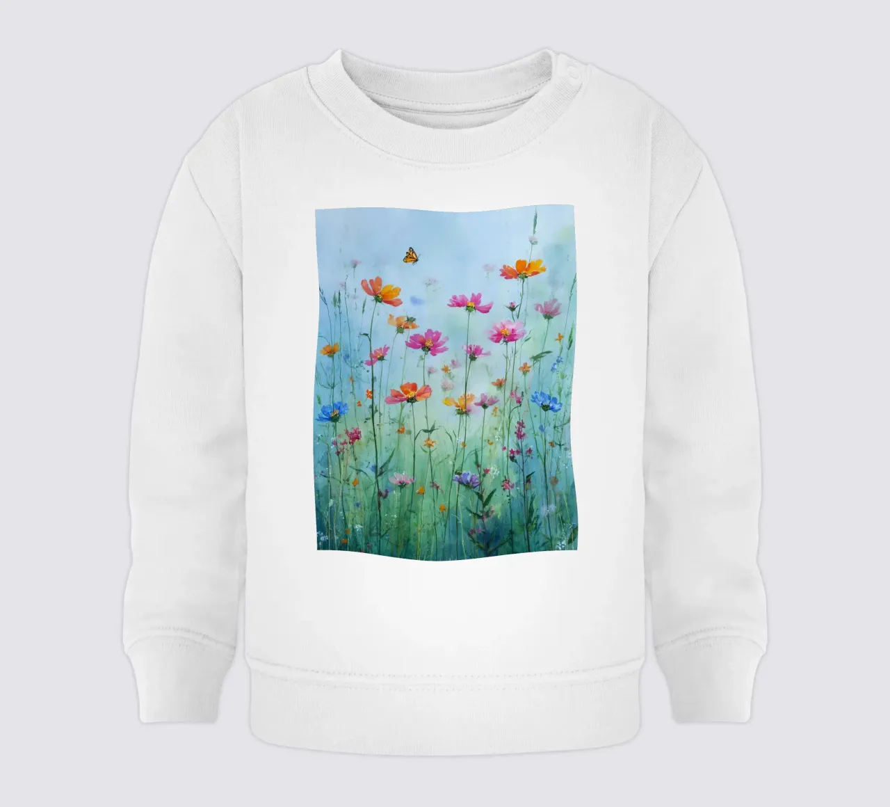 Summer meadow in bloom C felpa neonato da Mateo