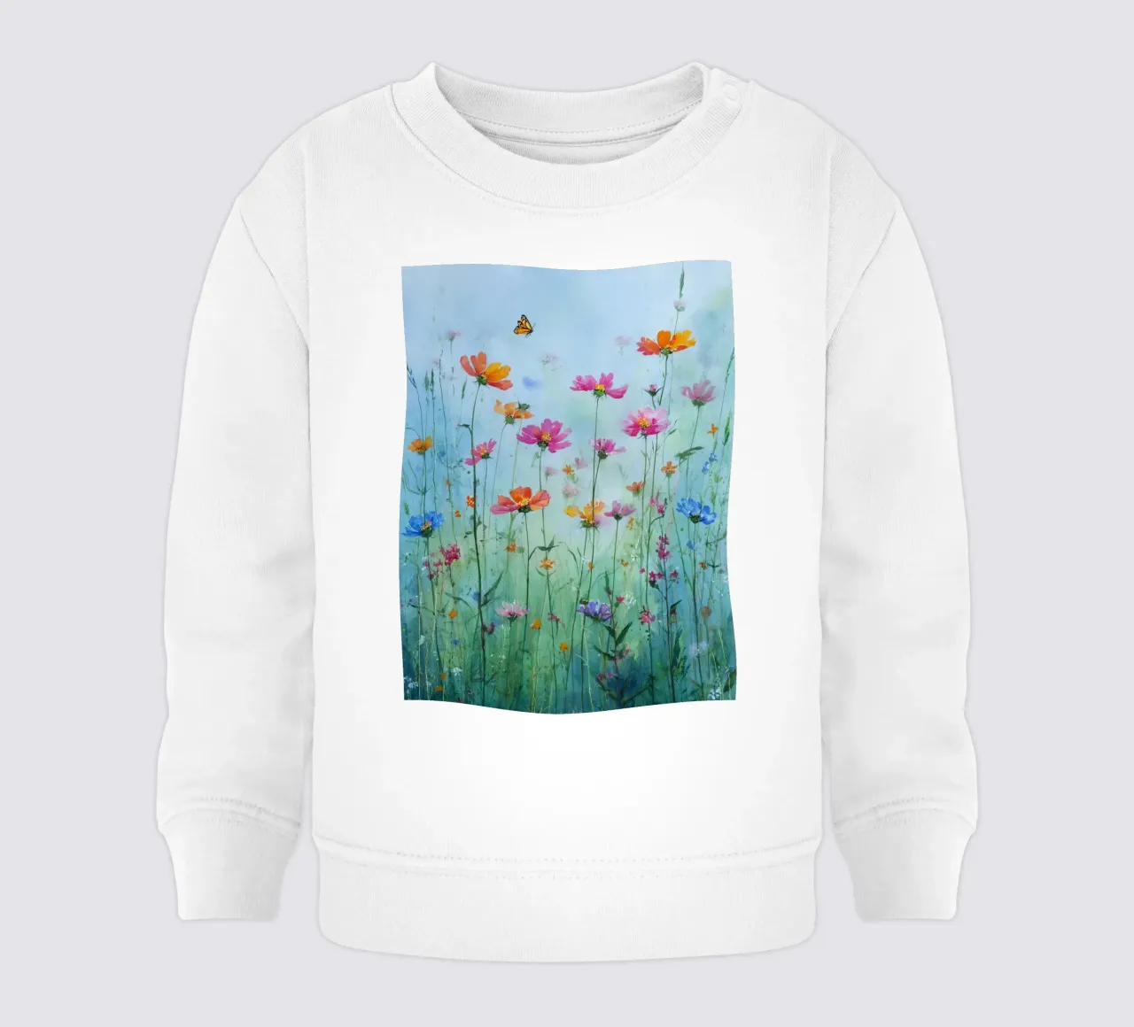 Summer meadow in bloom C felpa neonato da Mateo
