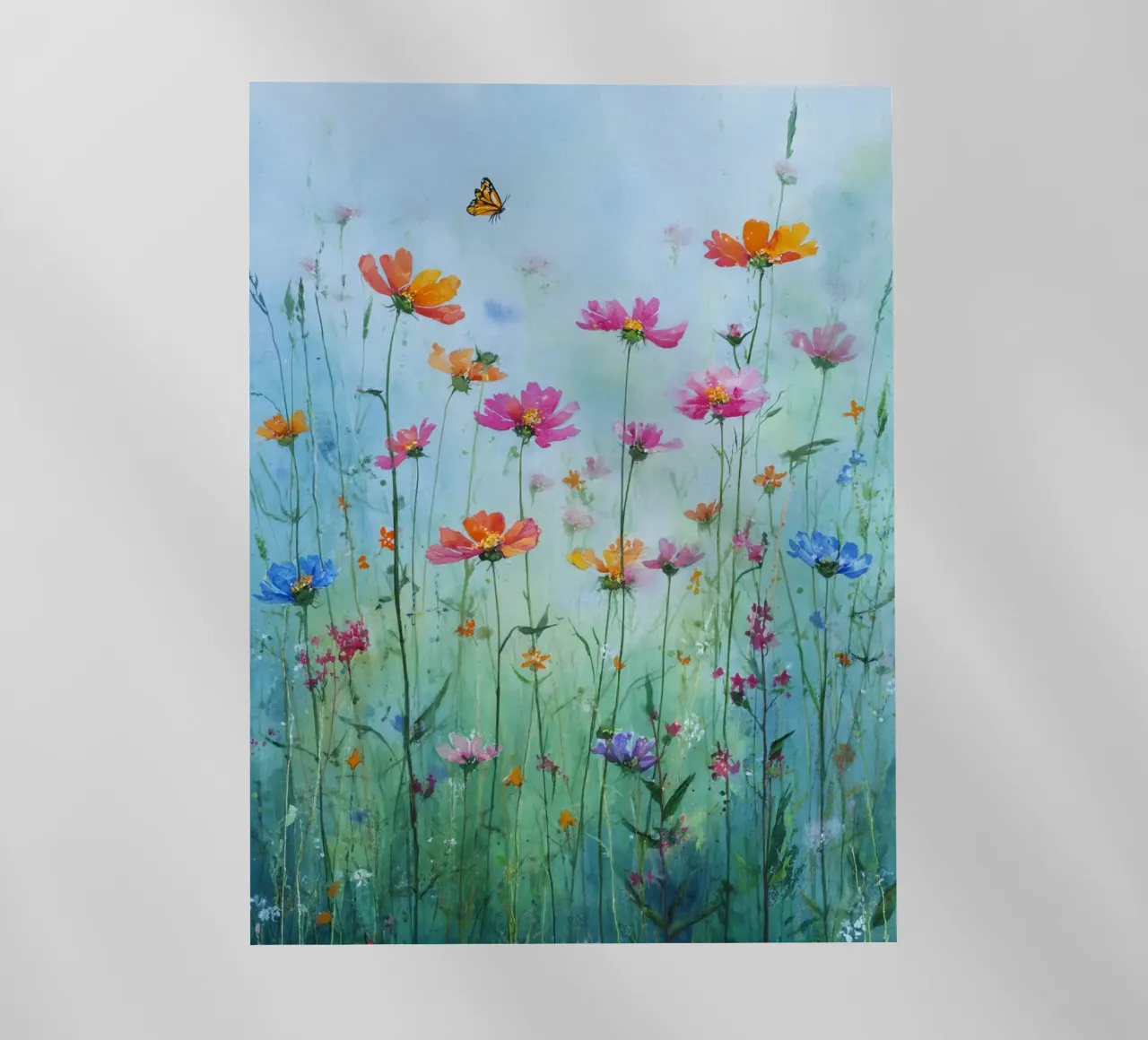 Summer meadow in bloom C pellicola backlit da Mateo