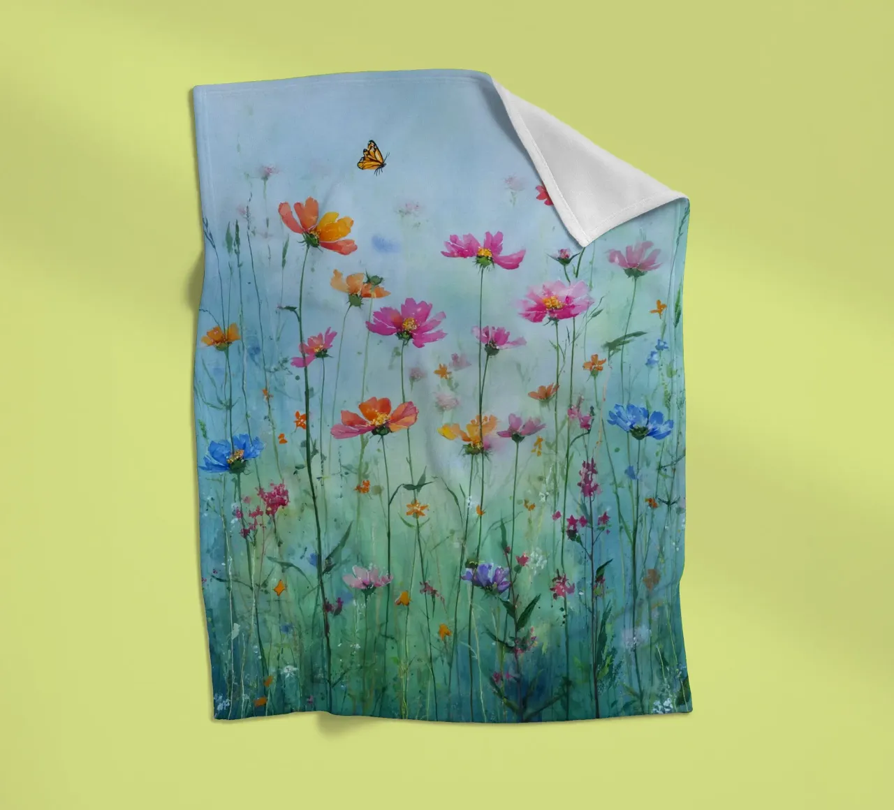 Summer meadow in bloom C coperta in pile da Mateo