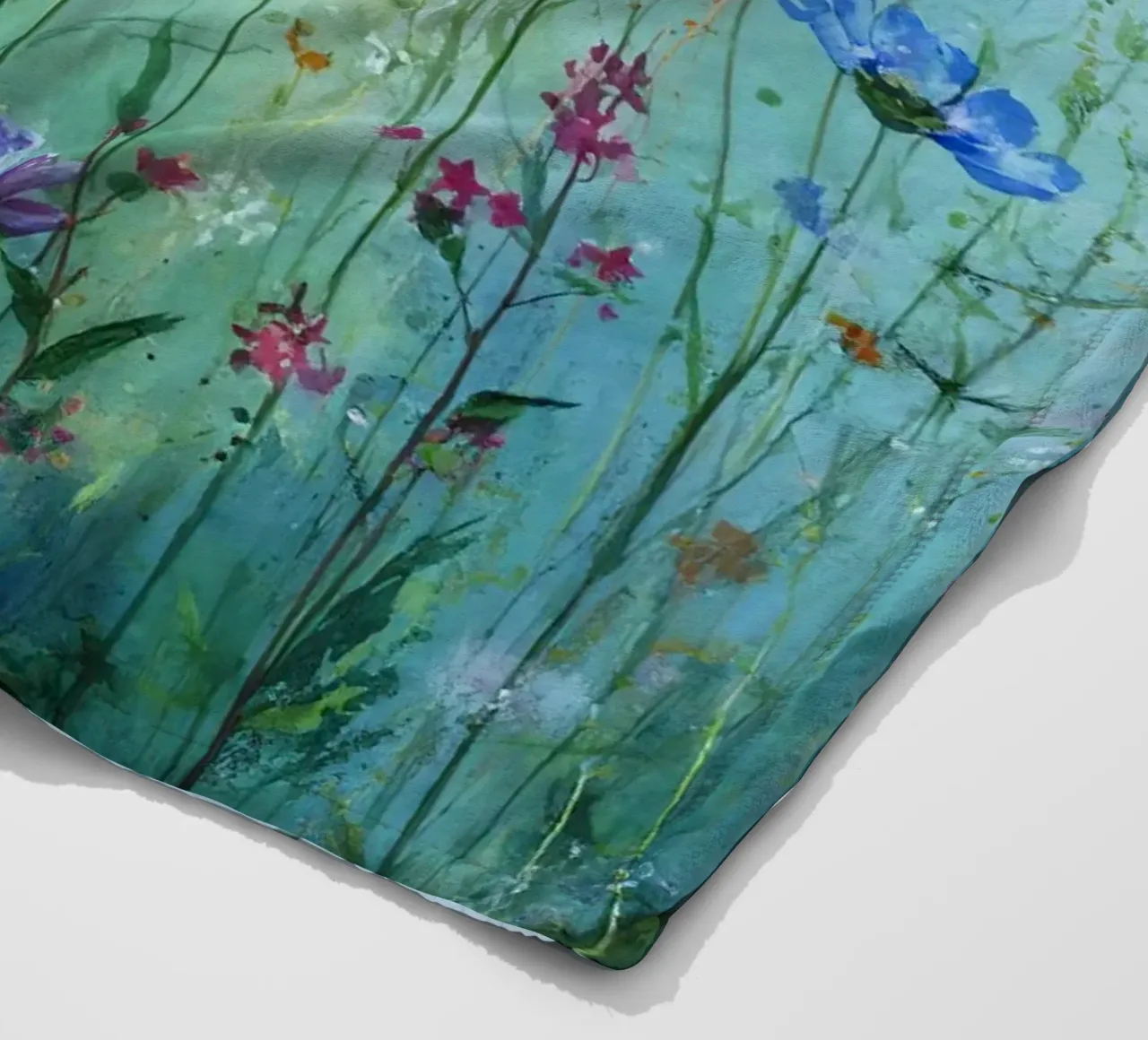 Summer meadow in bloom C coperta in pile da Mateo