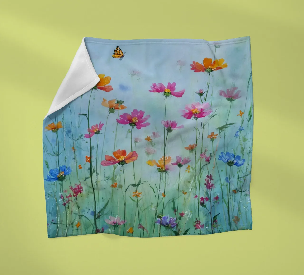 Summer meadow in bloom C coperta in pile da Mateo