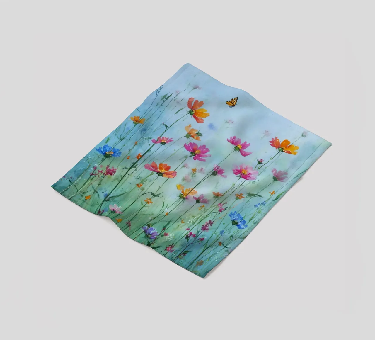 Summer meadow in bloom C coperta in pile da Mateo