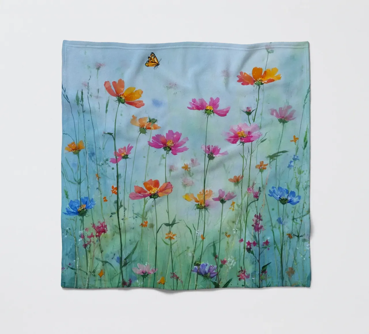 Summer meadow in bloom C coperta in pile da Mateo