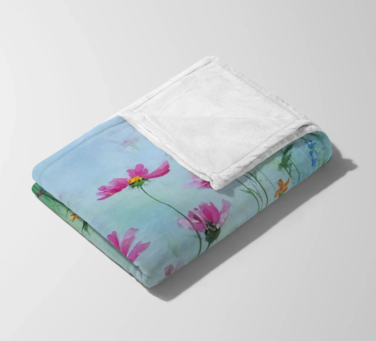 Summer meadow in bloom C coperta in pile da Mateo