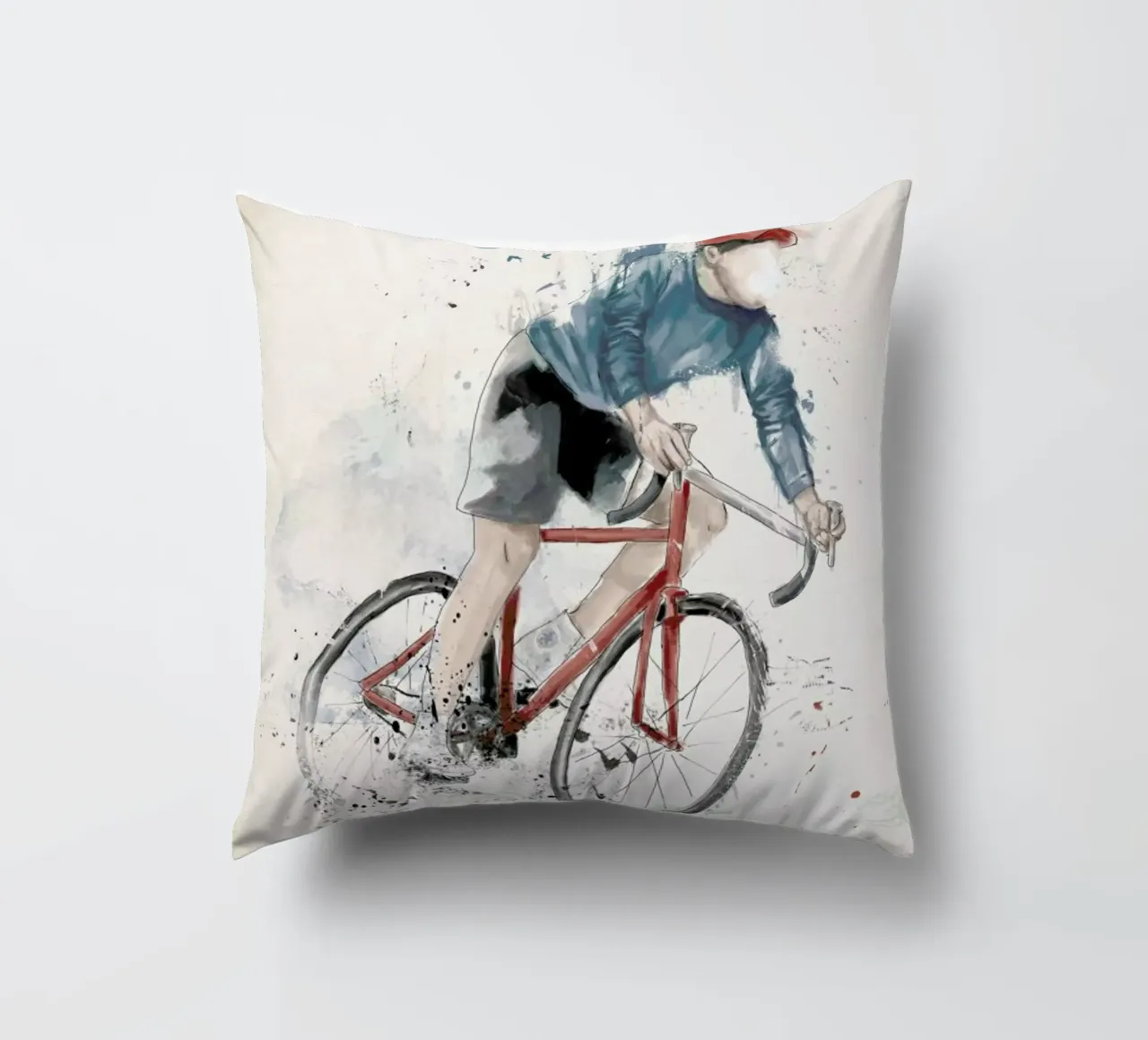 I Want To Ride My Bicycle cuscino da Balazs Solti