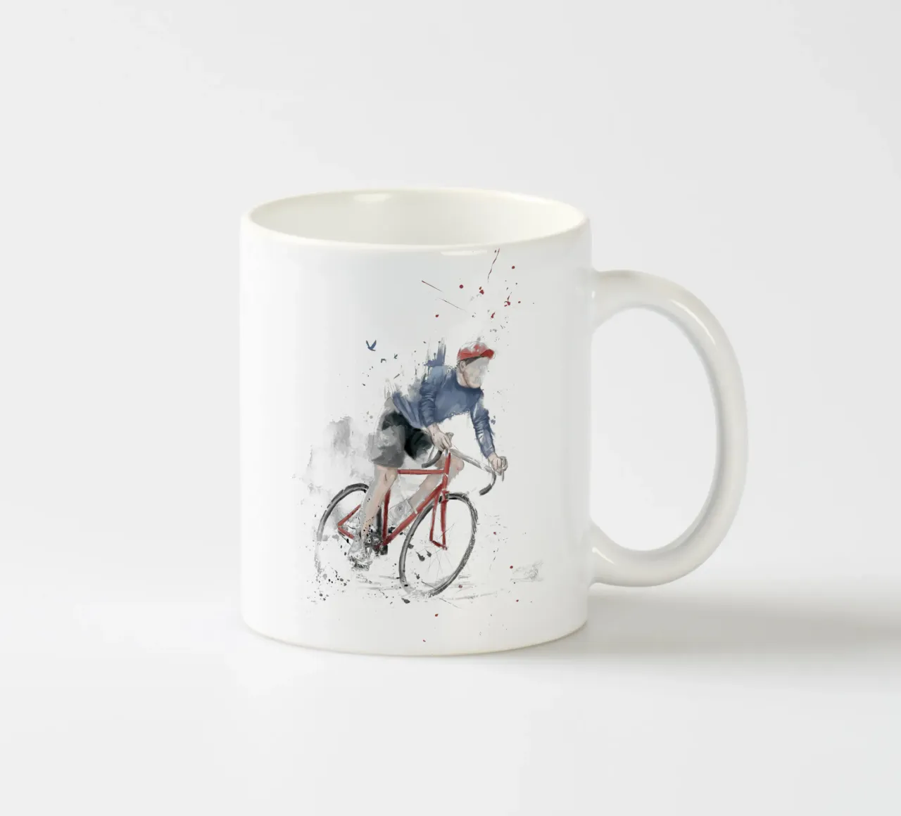 I Want To Ride My Bicycle tazza in ceramica da Balazs Solti