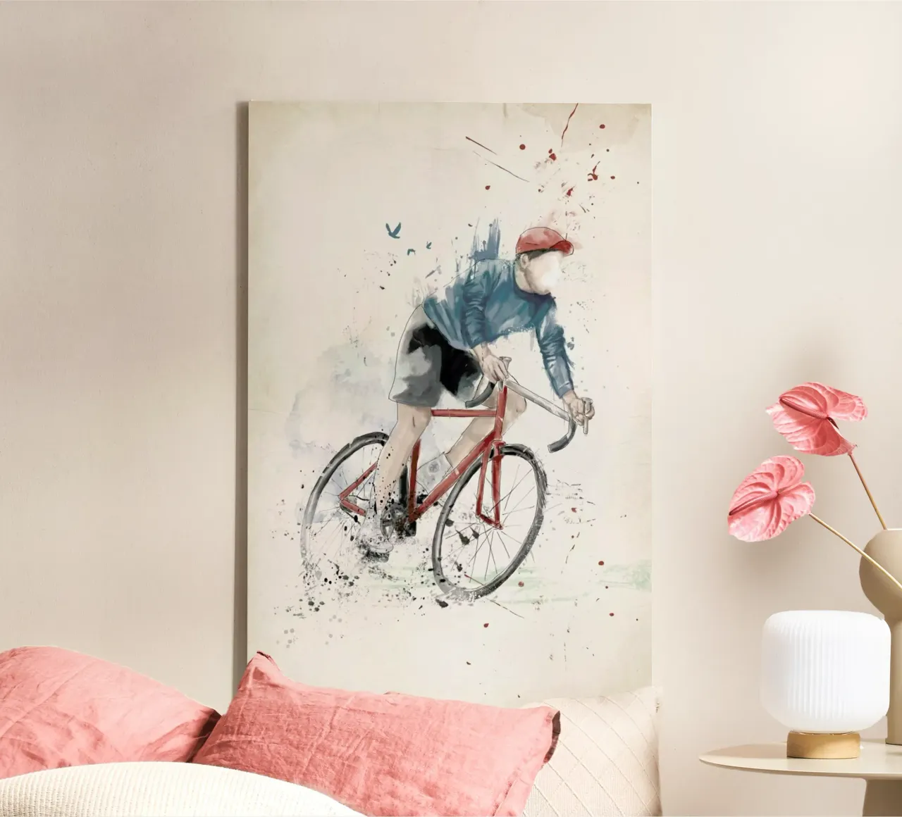 I Want To Ride My Bicycle tela con Cornice a cassetta da Balazs Solti