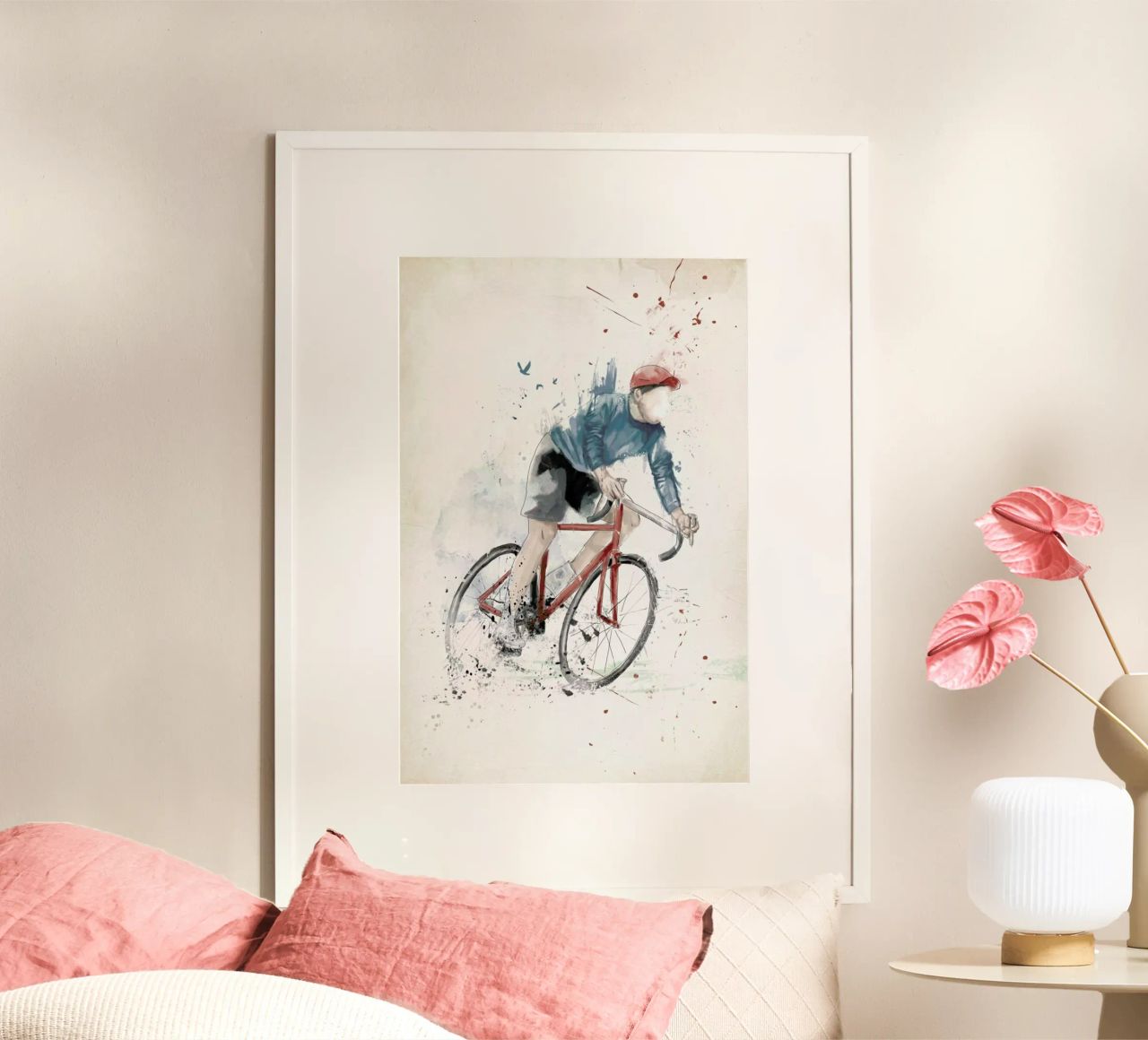 I Want To Ride My Bicycle poster by Balazs Solti