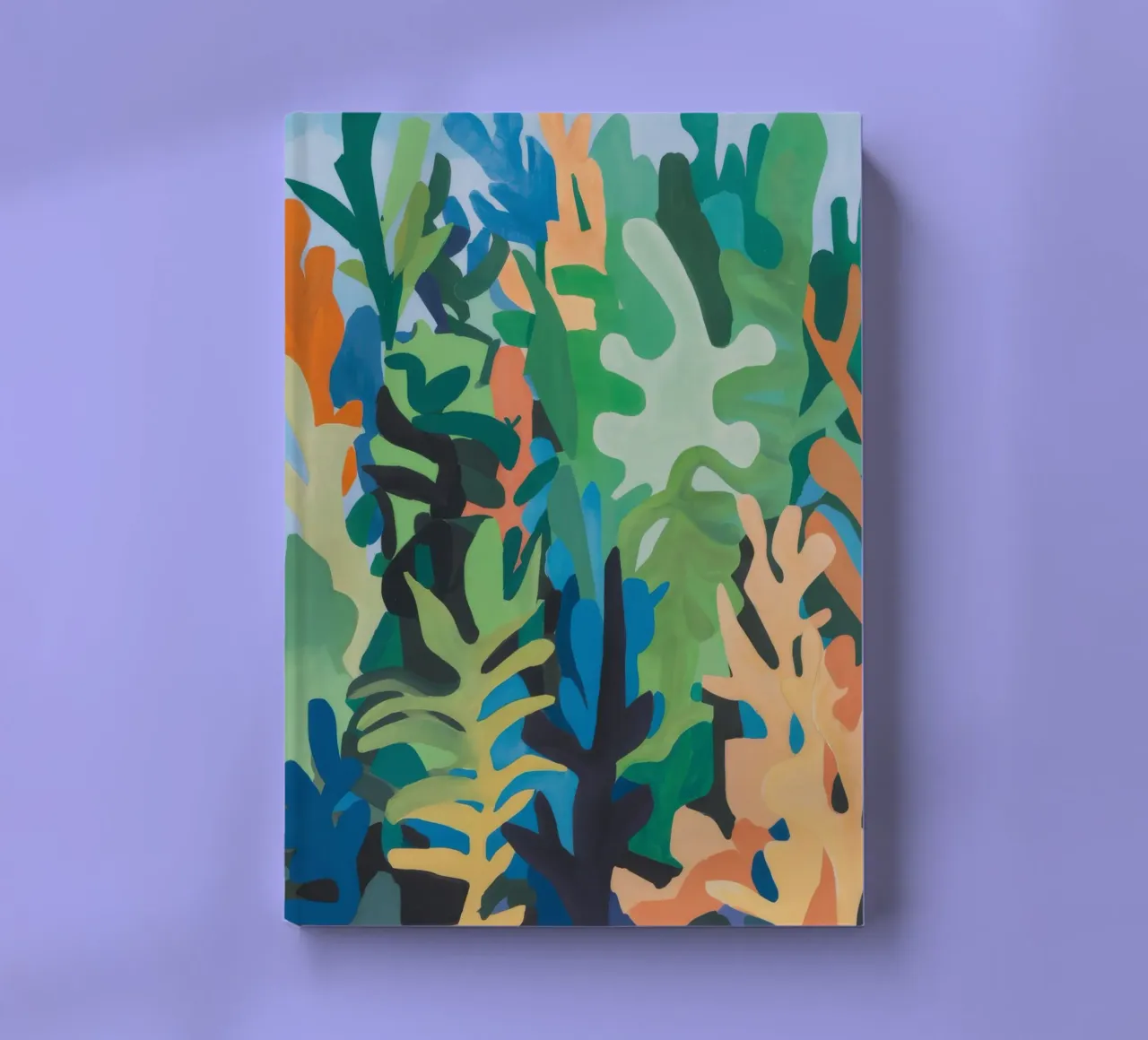 Verdant Abstraction Whirl notebook by Mystic Grain
