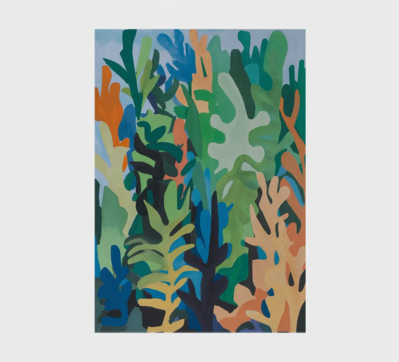 Verdant Abstraction Whirl notebook by Mystic Grain