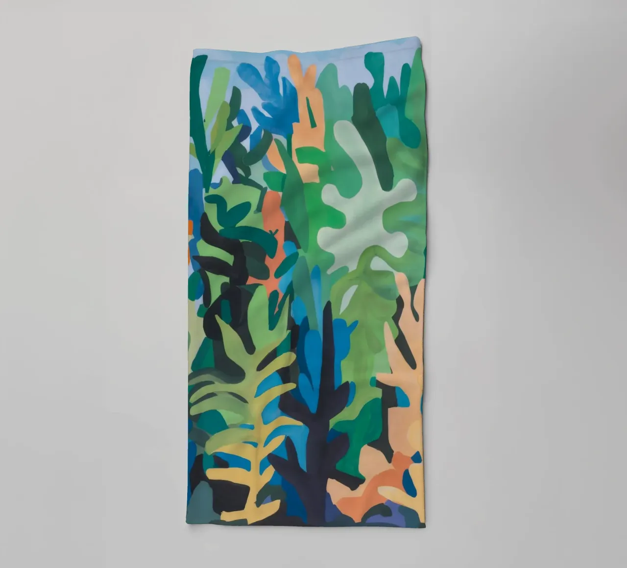 Abstraction verdoyante Tourbillon serviette de bain de Mystic Grain