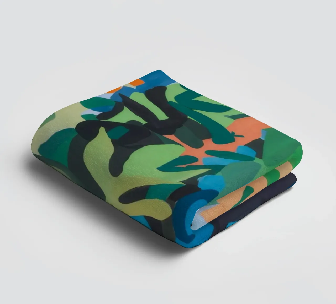 Abstraction verdoyante Tourbillon serviette de bain de Mystic Grain