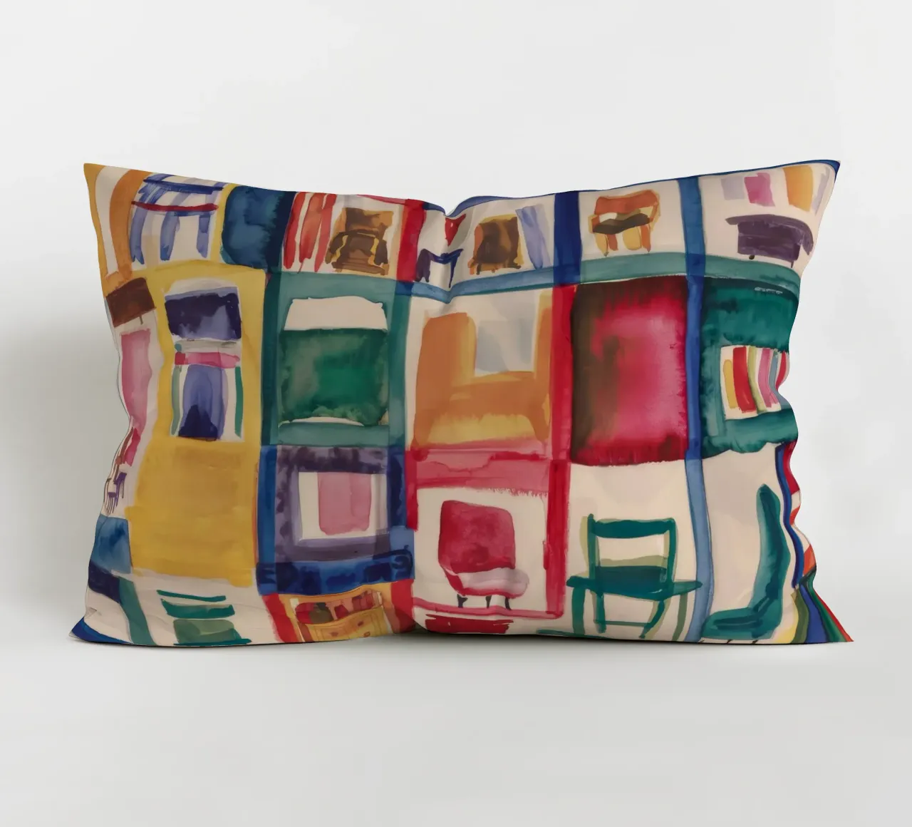 Labirinto di sedie cromatiche cuscino da Mystic Grain