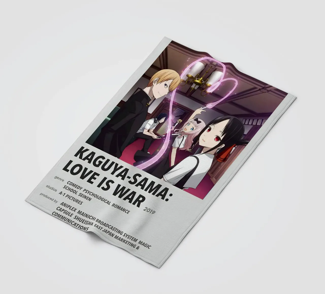 KAGUYA-SAMA LOVE IS WAR  2019 fleece blanket by Totoya