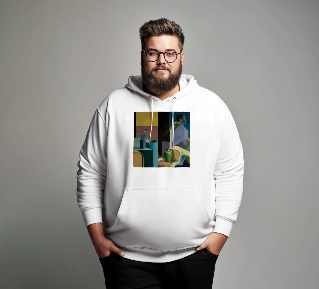 Sguardo crepuscolare dell'artista felpa con cappuccio da Mystic Grain