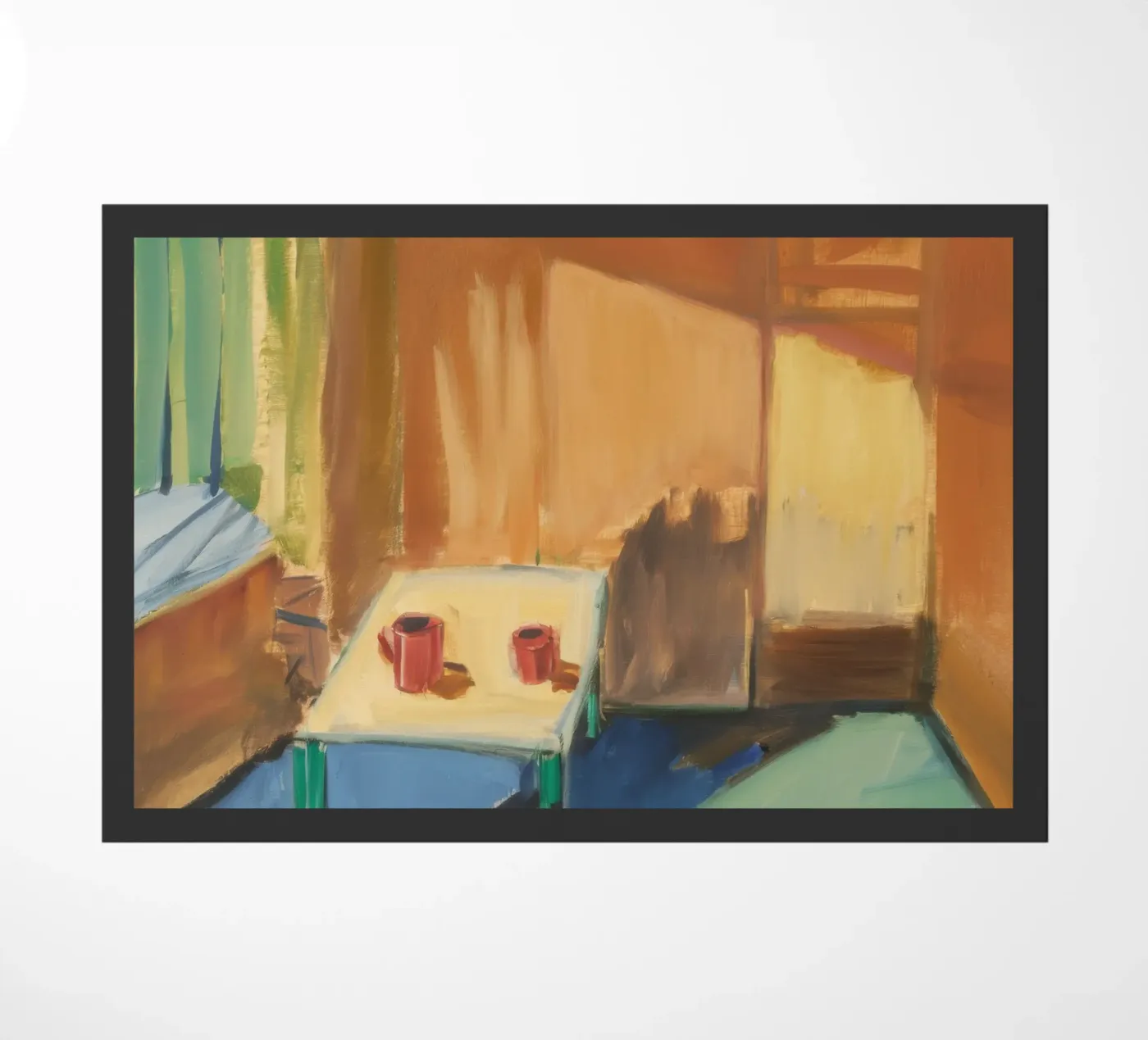 Stillness Casts Light doormat by Mystic Grain