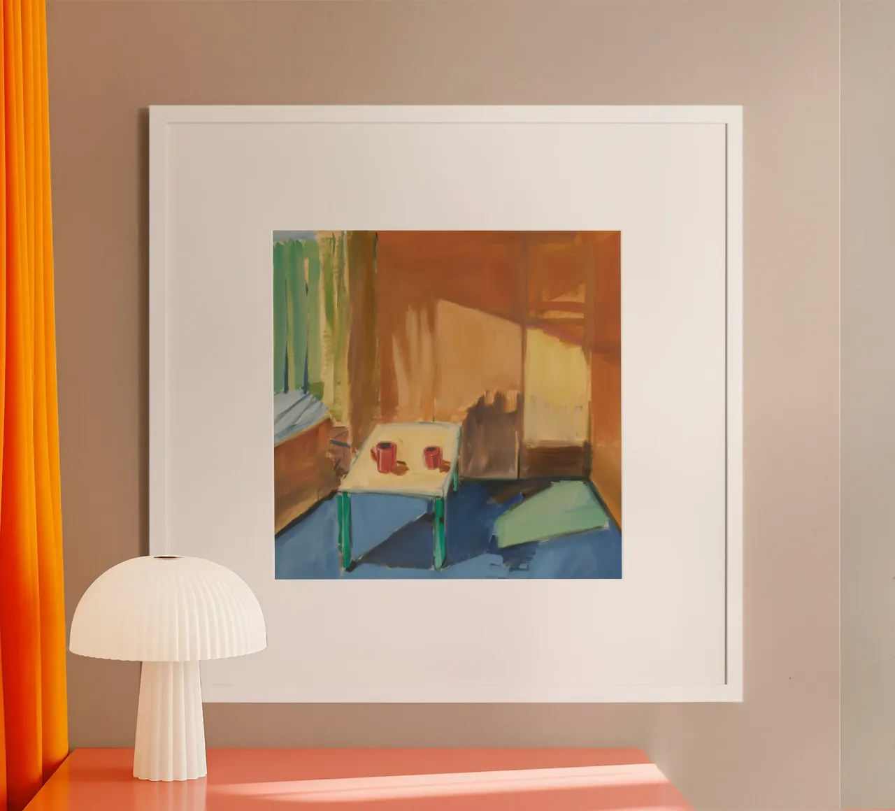 L'immobilità getta luce poster con telaio in plastica da Mystic Grain