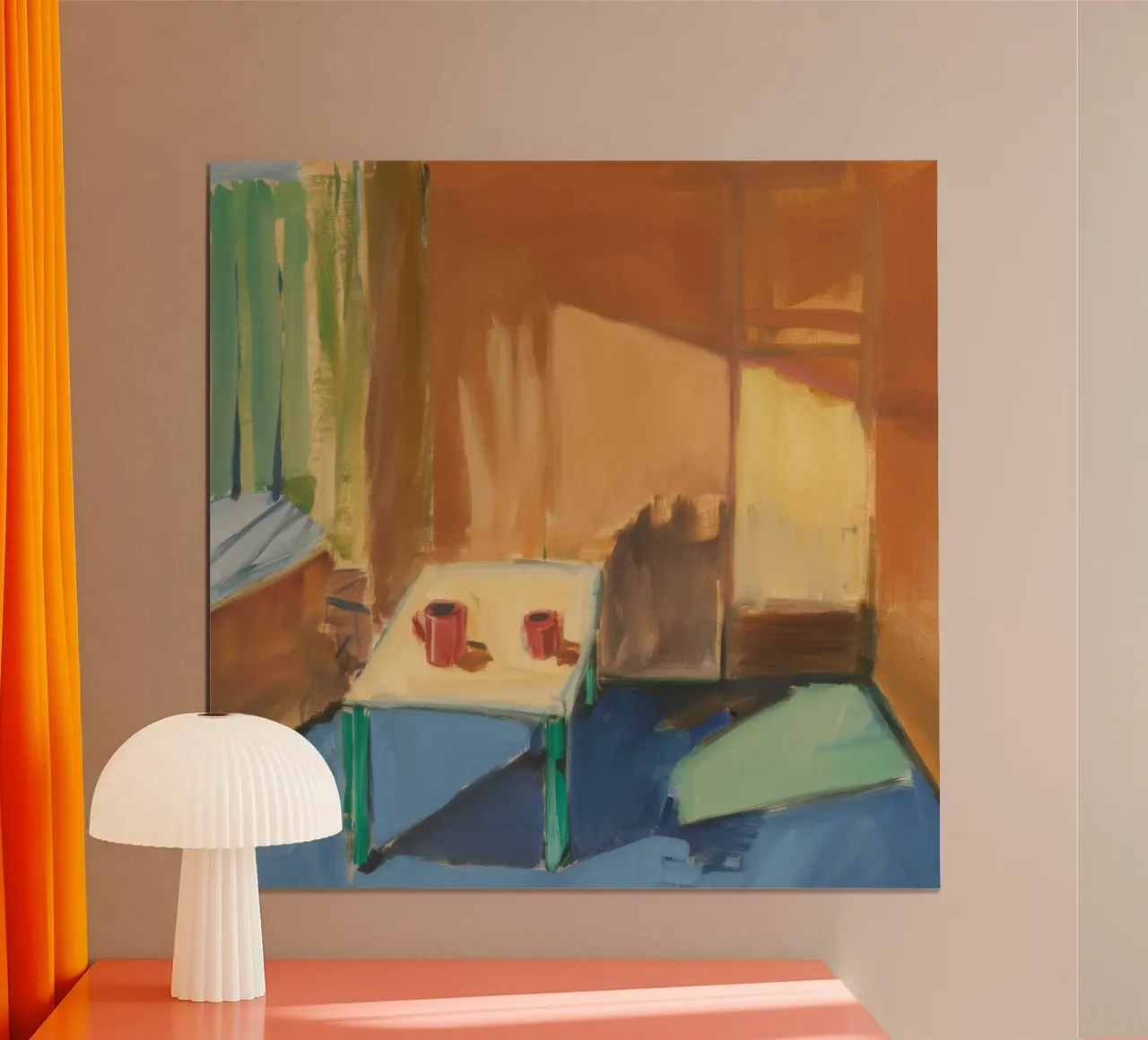 L'immobilità getta luce poster con telaio in plastica da Mystic Grain