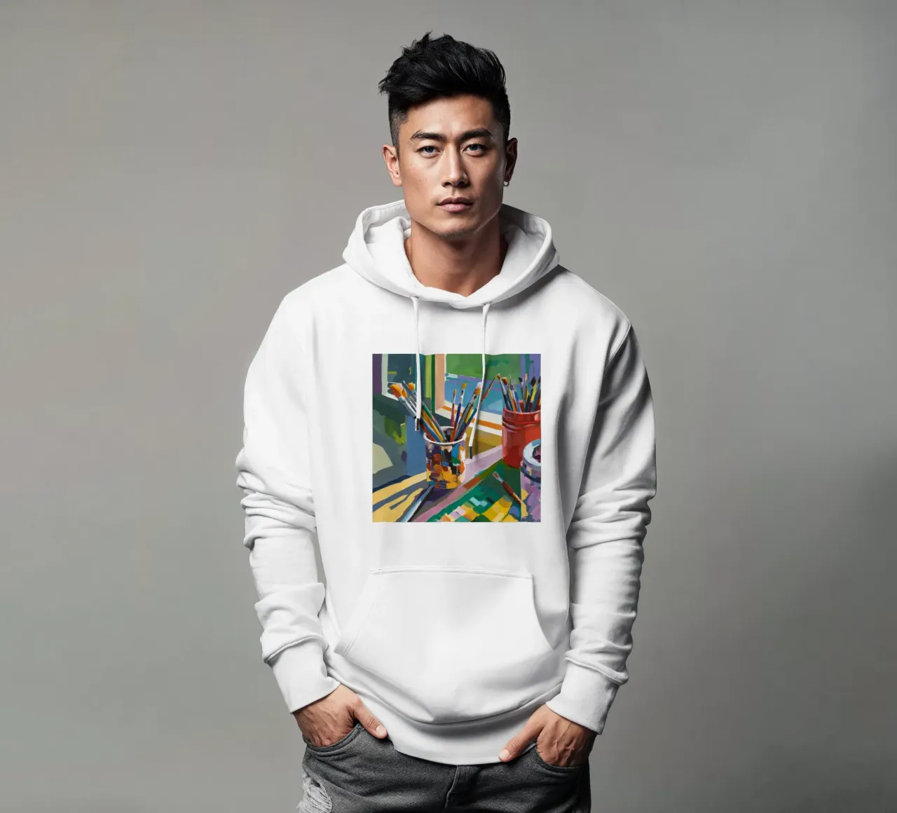 Pennellate di splendore felpa con cappuccio da Mystic Grain