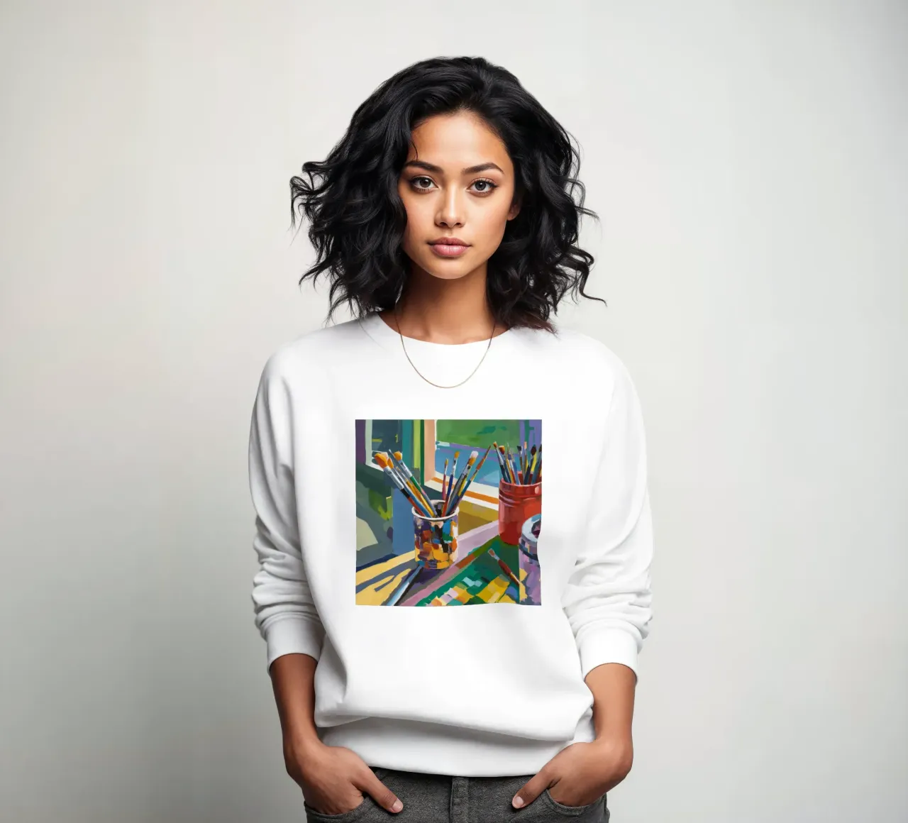 Brushes of Radiance sweatshirt by Mystic Grain