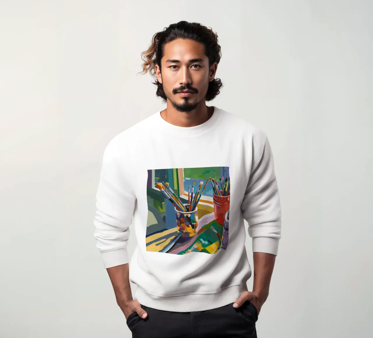 Brushes of Radiance sweatshirt by Mystic Grain