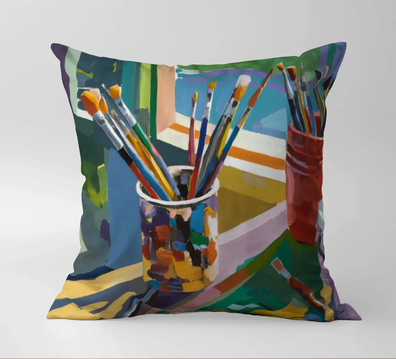 Pennellate di splendore cuscino da Mystic Grain