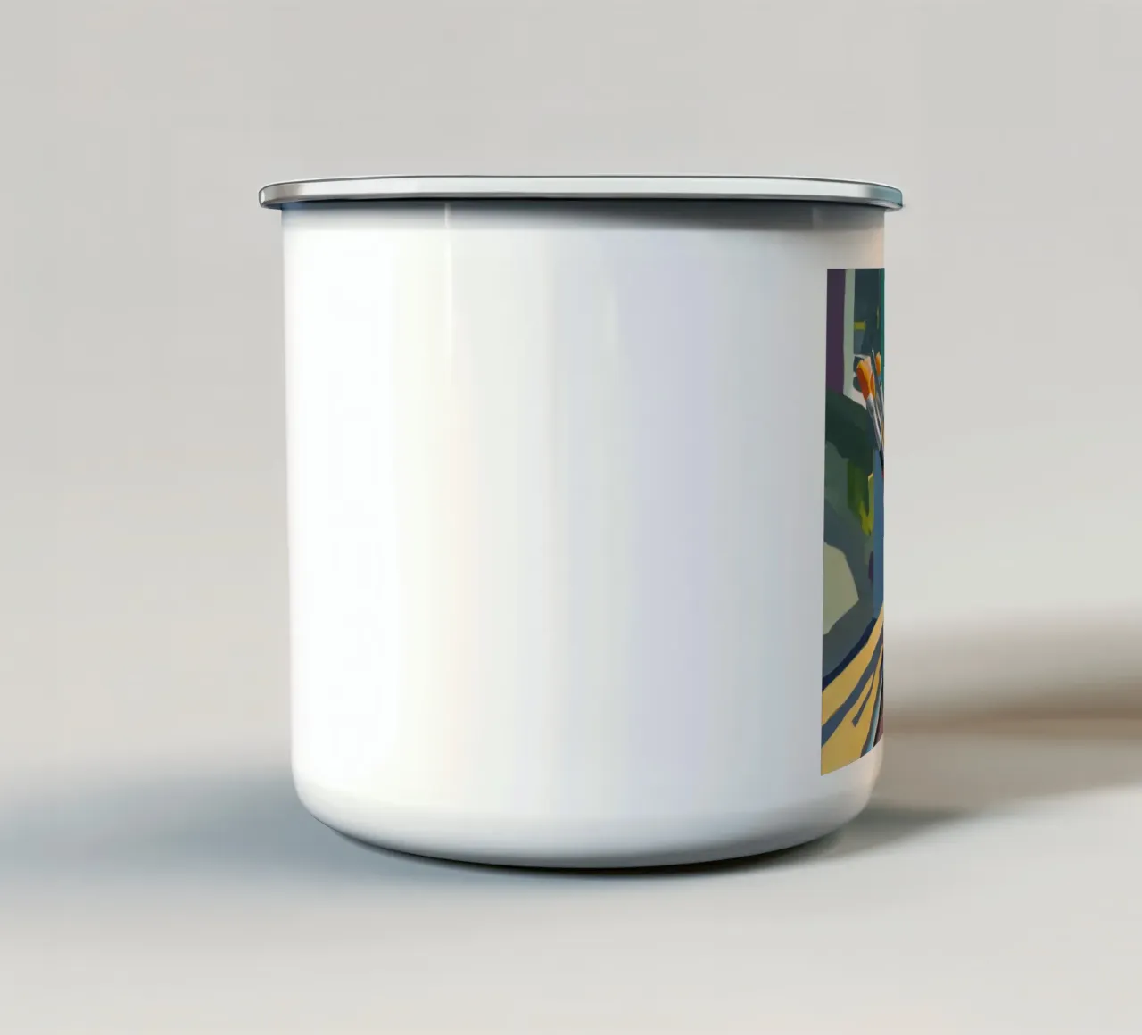 Pinsel des Glanzes Emaille Tasse von Mystic Grain