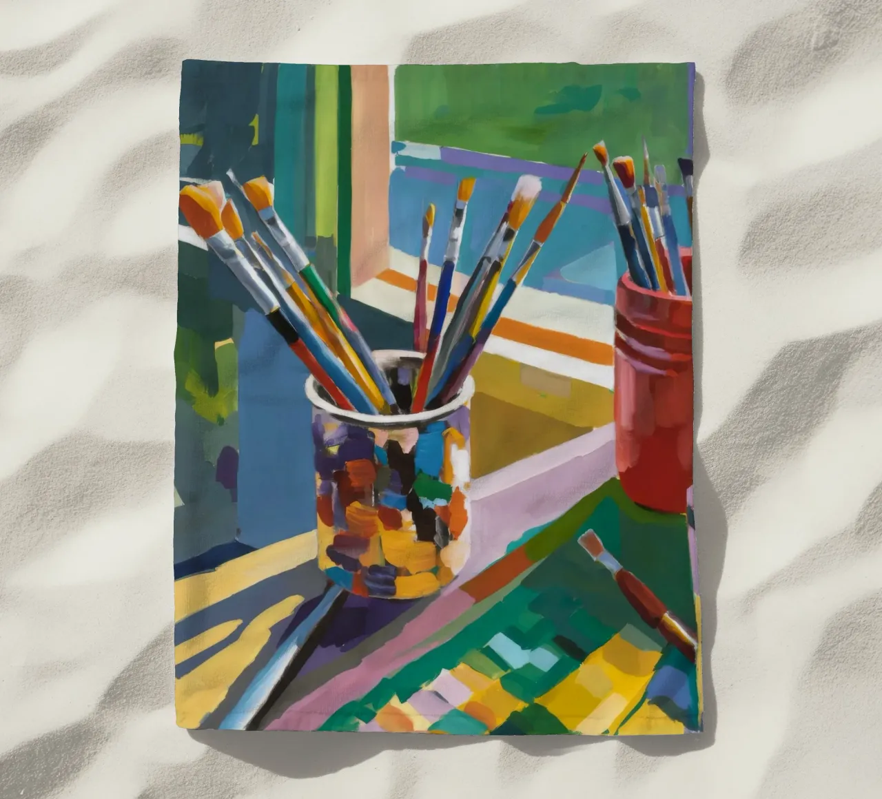 Pennellate di splendore telo mare da Mystic Grain