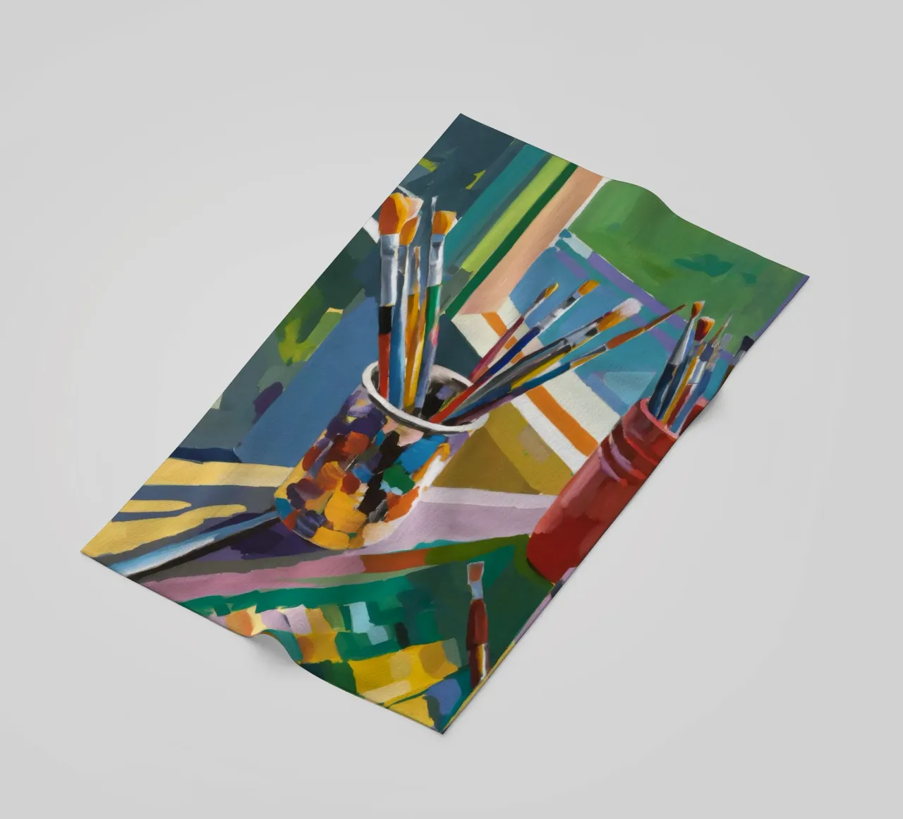 Pennellate di splendore telo mare da Mystic Grain