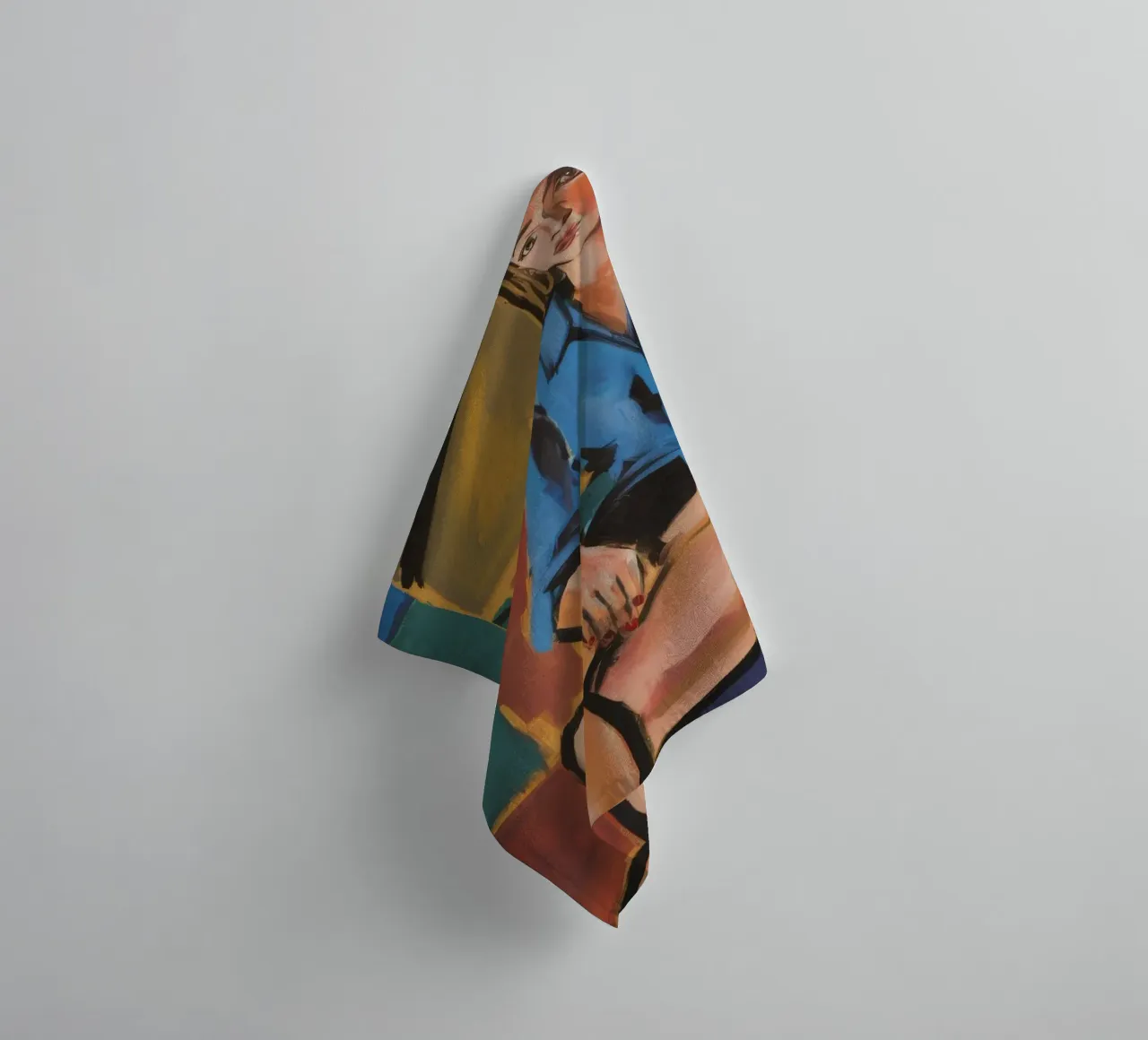 Muse in Waiting towel by Mystic Grain