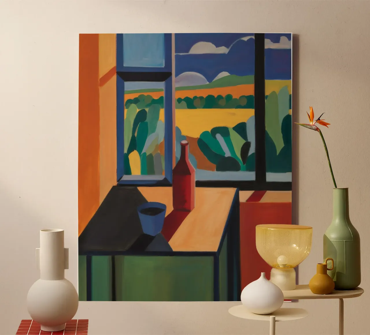 Window of Silence canvas with Floater frame by Mystic Grain