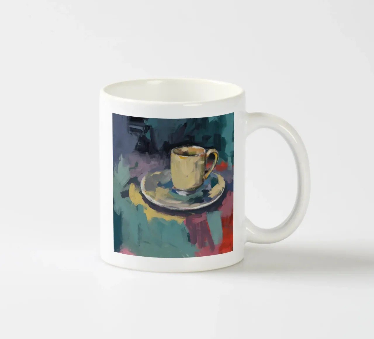 Cup of Solitude ceramic mug by Mystic Grain