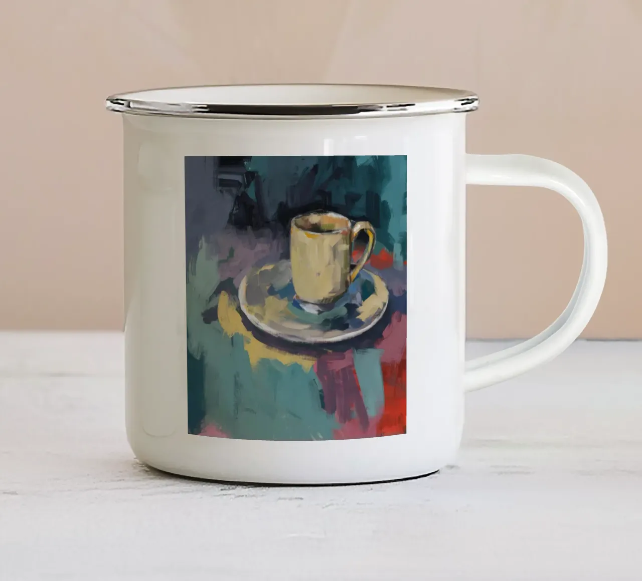 Tazza di solitudine tazza in smalto da Mystic Grain