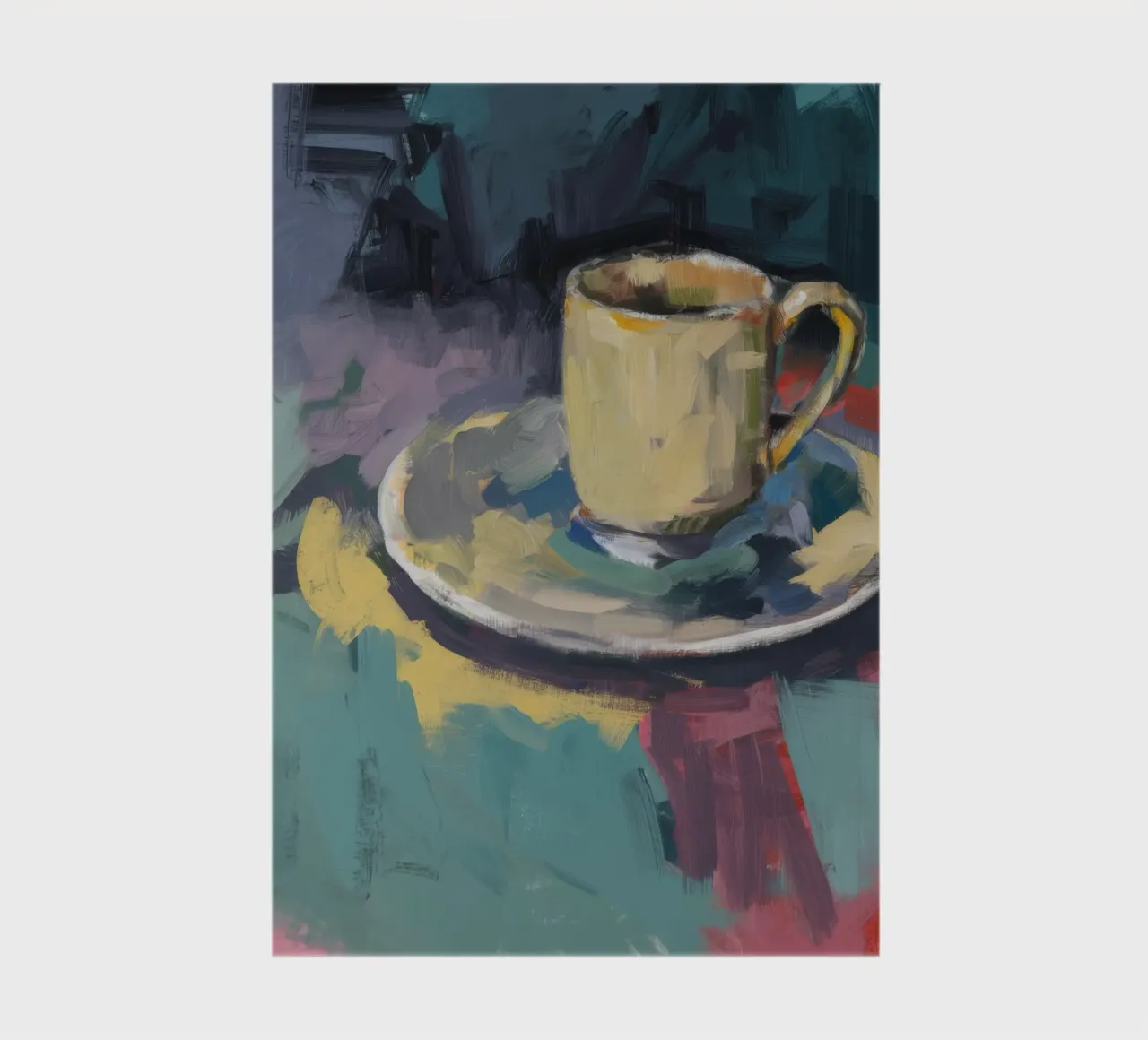 Cup of Solitude notebook by Mystic Grain