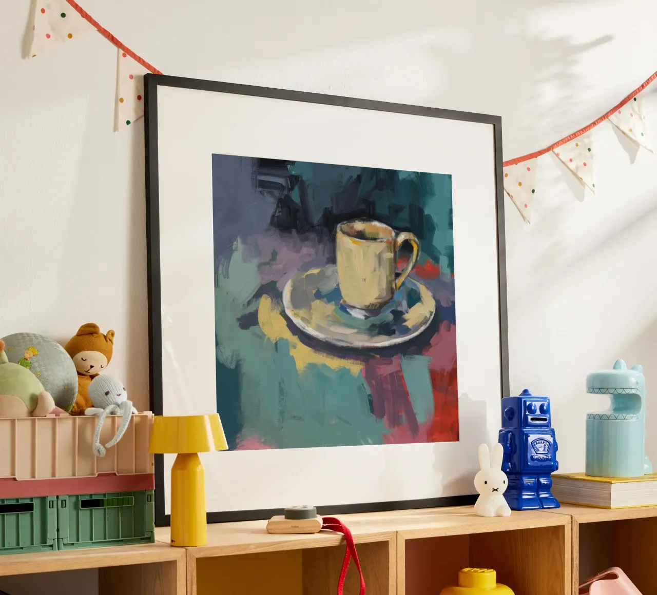 Tazza di solitudine poster con telaio in plastica da Mystic Grain