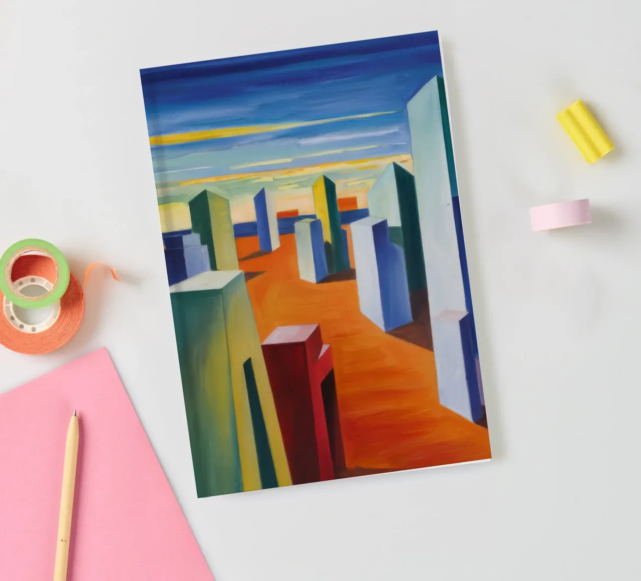 Skyline of Dreams notebook by Mystic Grain