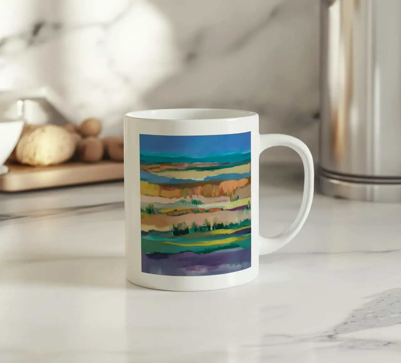 Memoria della terra a strati tazza in ceramica da Mystic Grain