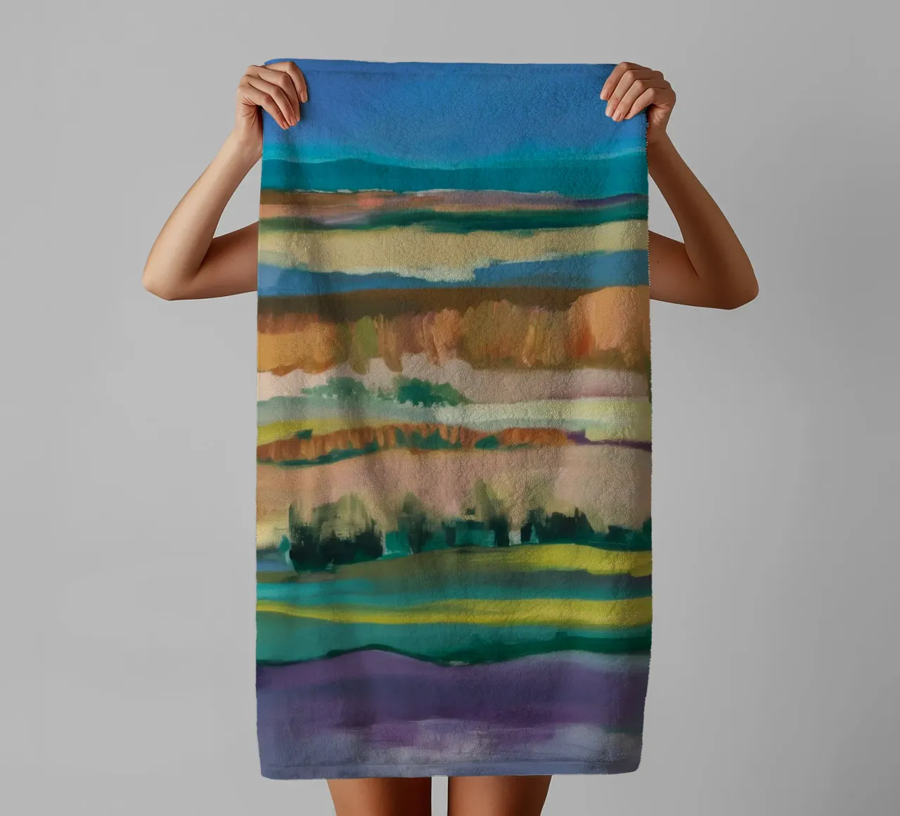 Layered Earth Memory towel by Mystic Grain