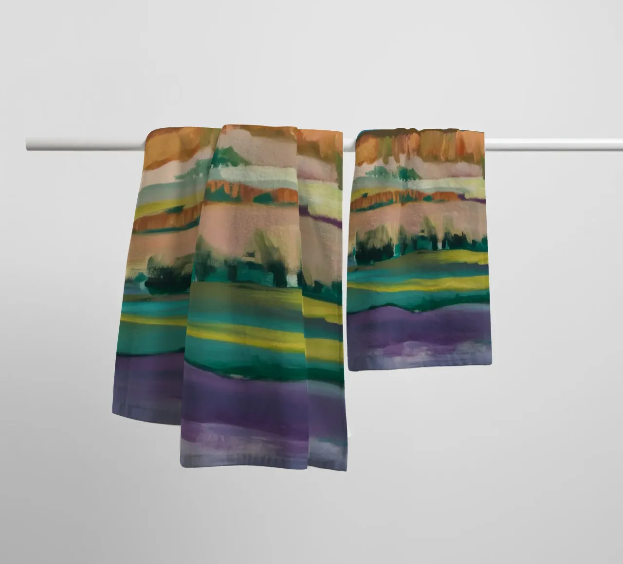 Layered Earth Memory towel by Mystic Grain